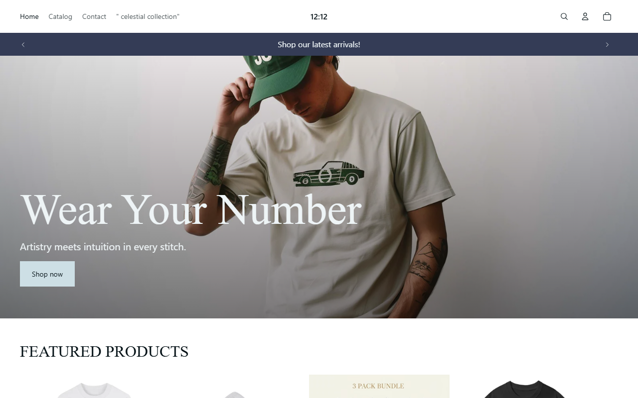 1212apparel.com screenshot