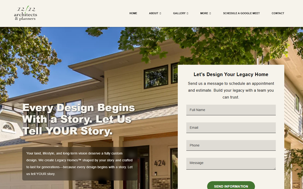 1212architects.com screenshot