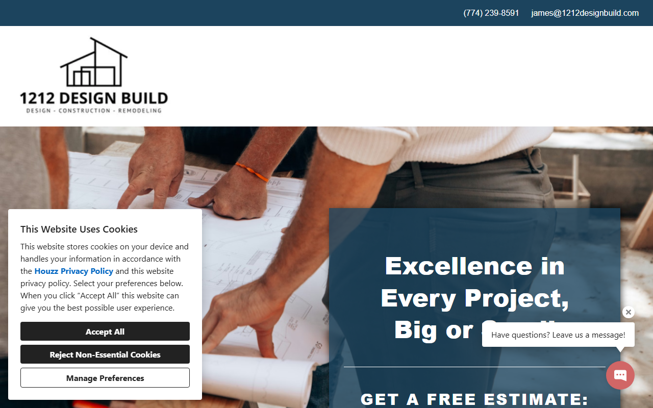 1212designbuild.com screenshot