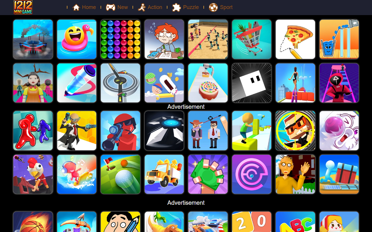 1212minigame.com screenshot