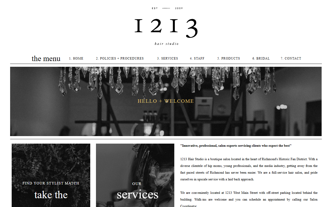 1213hairstudio.com screenshot