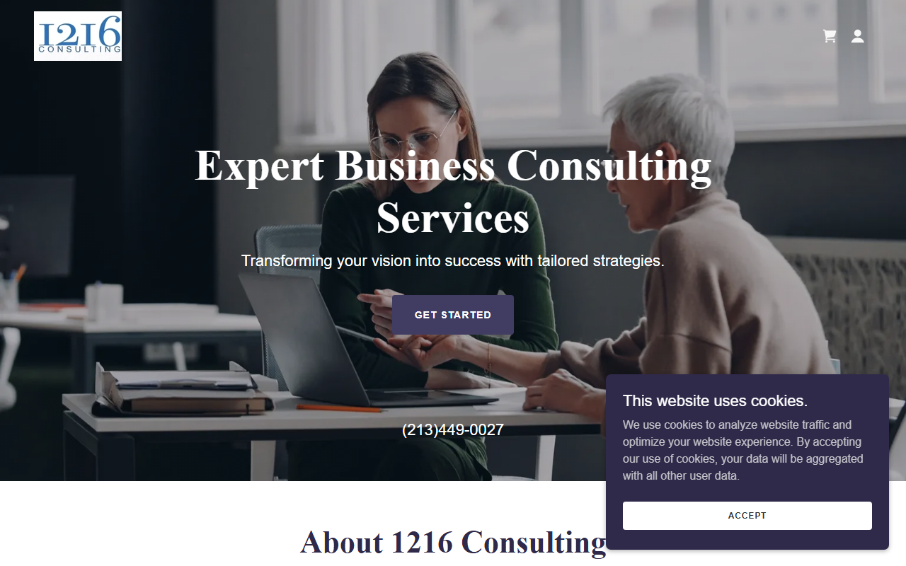 1216consulting.com screenshot