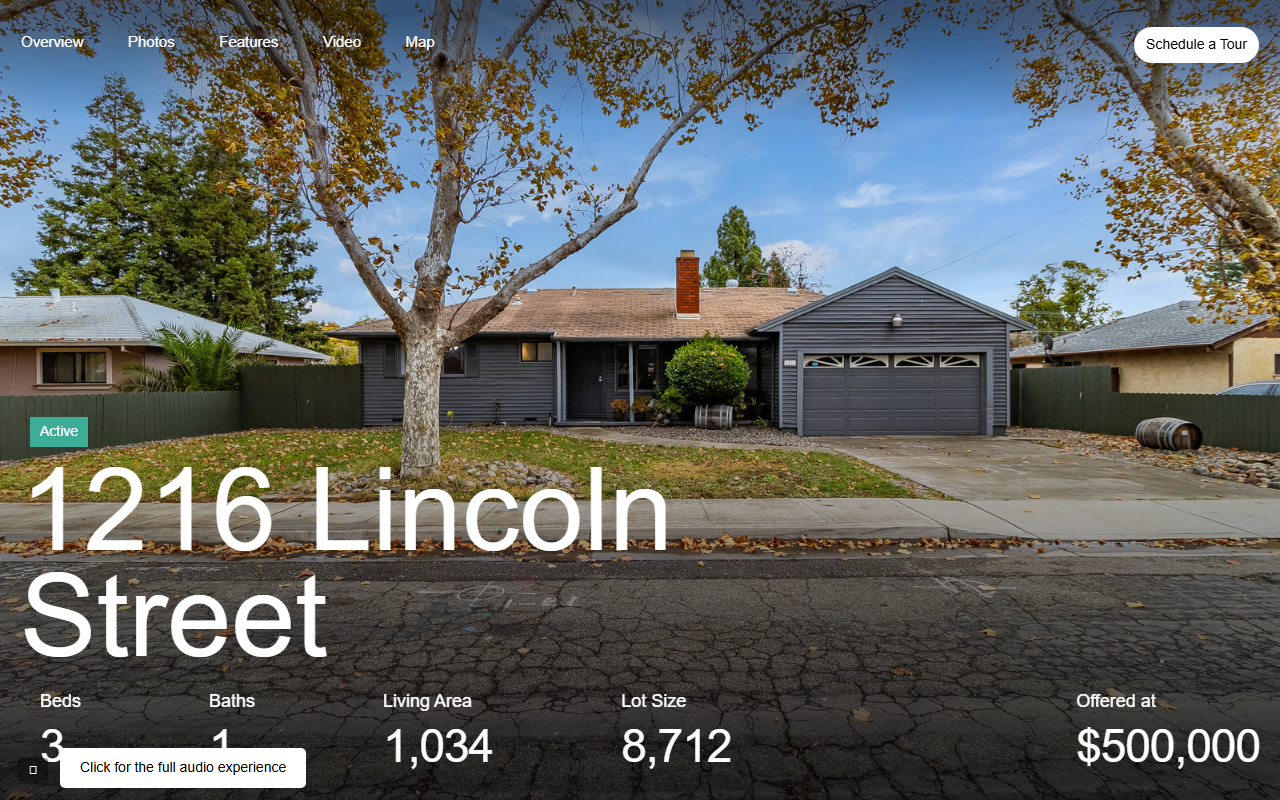 1216lincoln.com screenshot