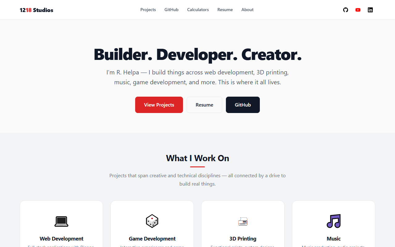 1218studios.com screenshot