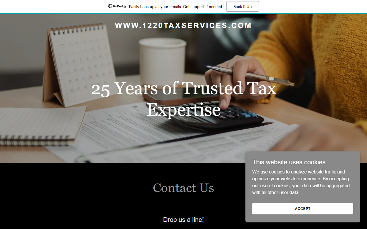1220taxservices.com screenshot