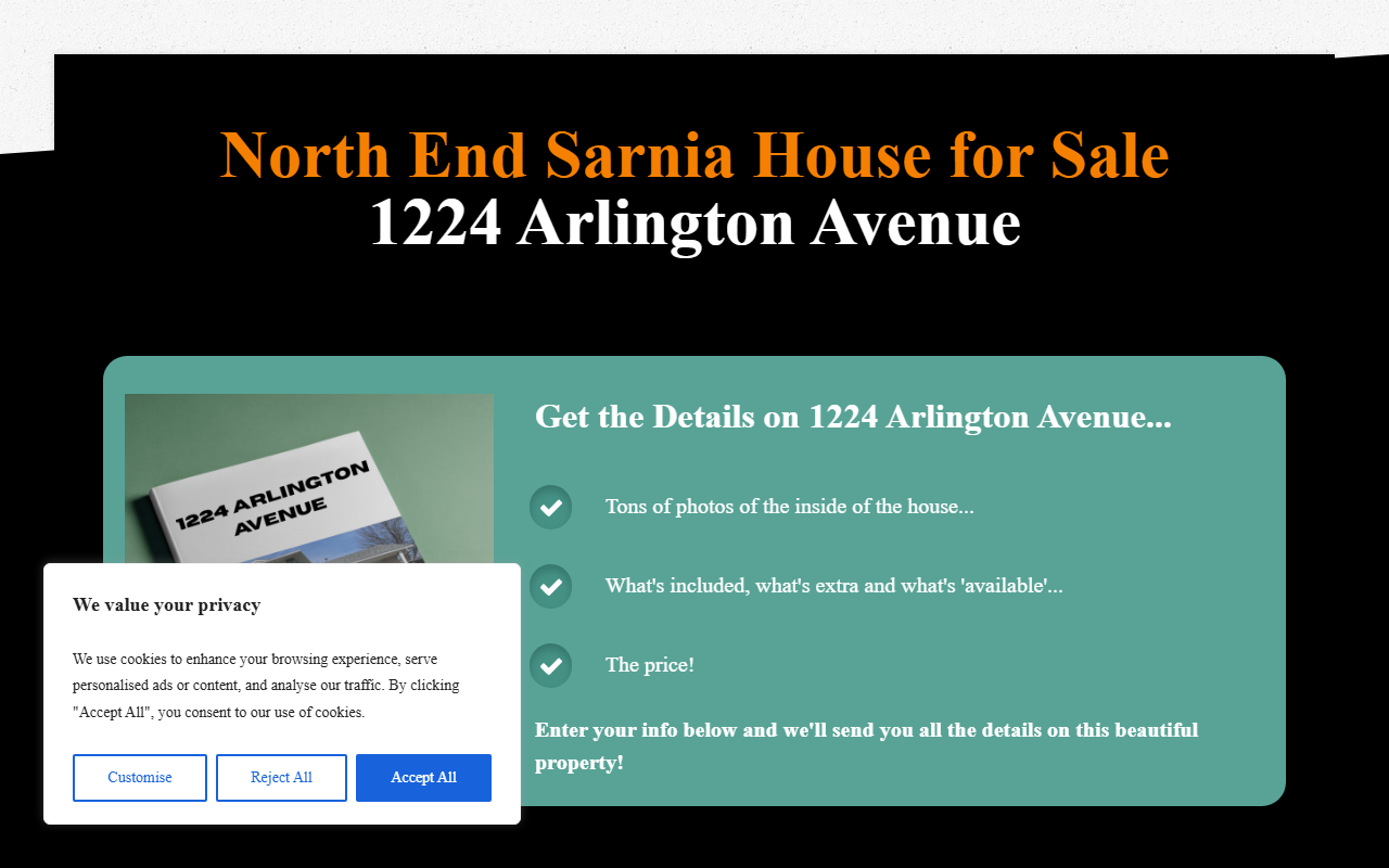 1224arlington.com screenshot