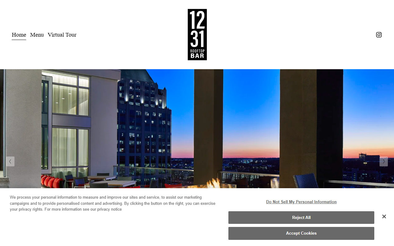 1231rooftopbar.com screenshot