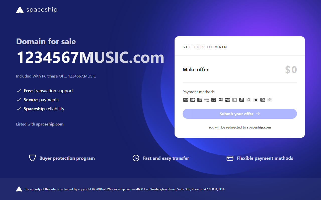 1234567music.com screenshot