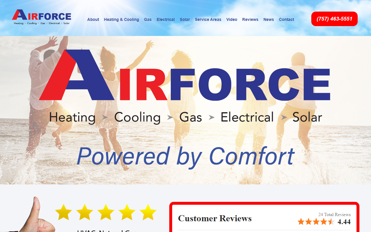 1234coolair.com screenshot