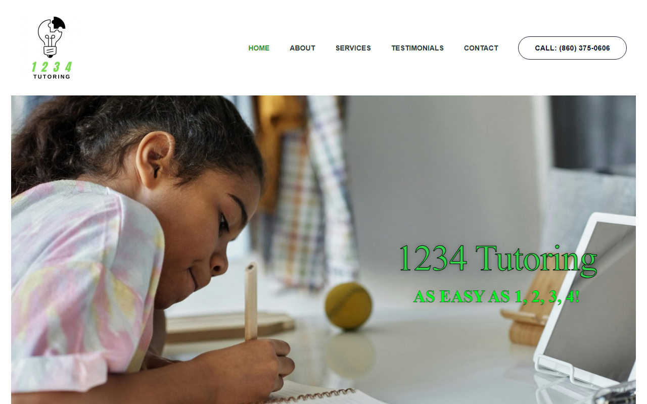 1234tutoring.com screenshot