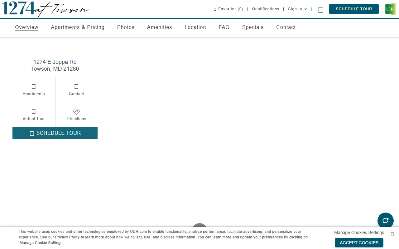 1274towsonliving.com screenshot