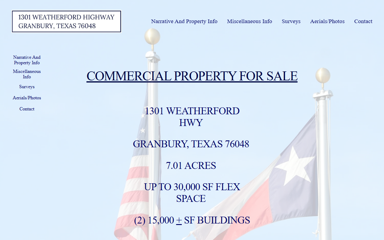 1301weatherford.com screenshot