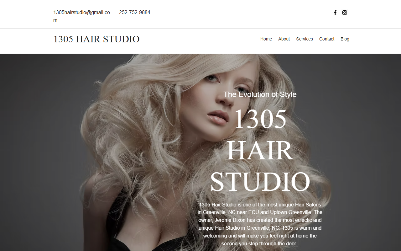 1305hairstudio.com screenshot