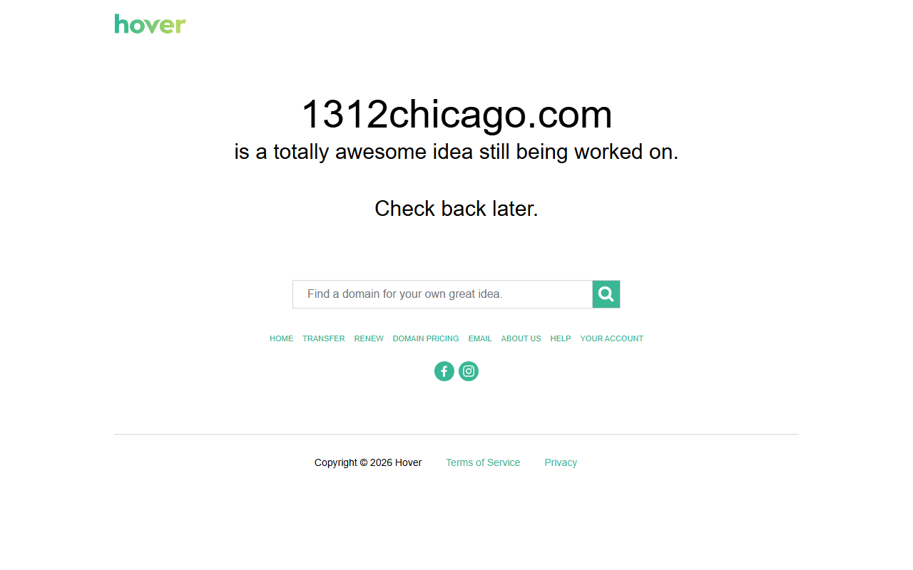 1312chicago.com screenshot