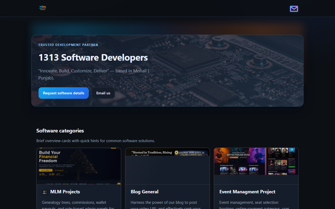 1313softdev.com screenshot