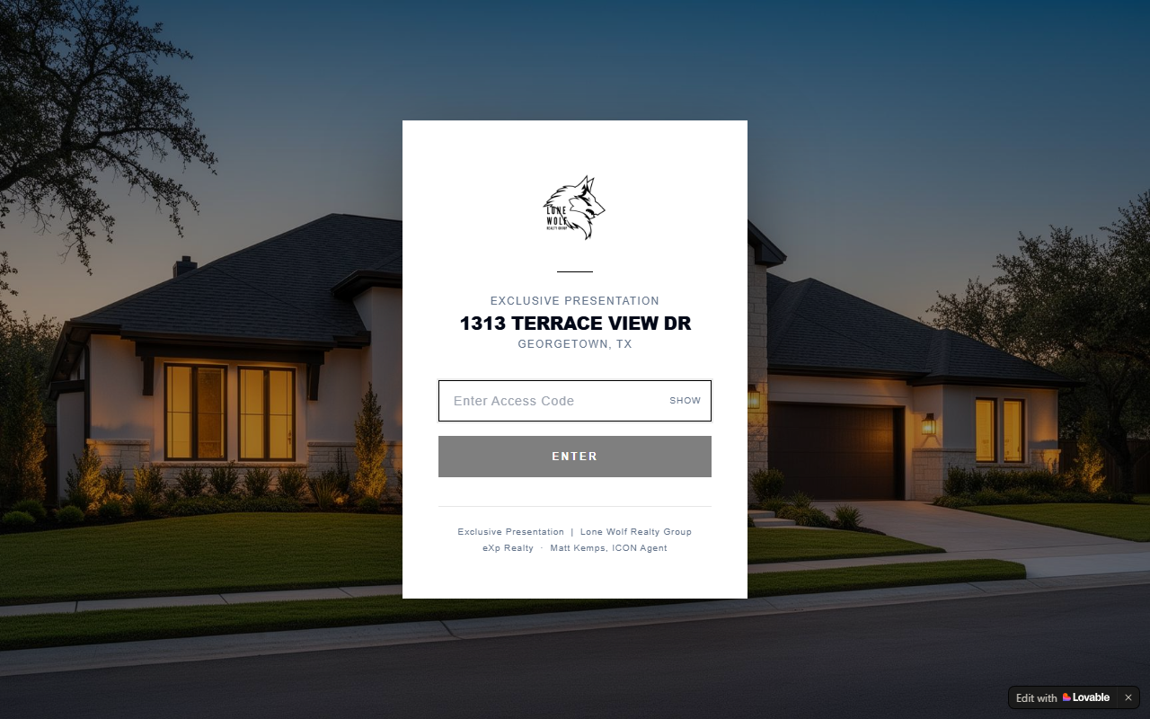 1313terrace.com screenshot