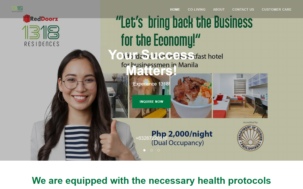 1318residences.com screenshot