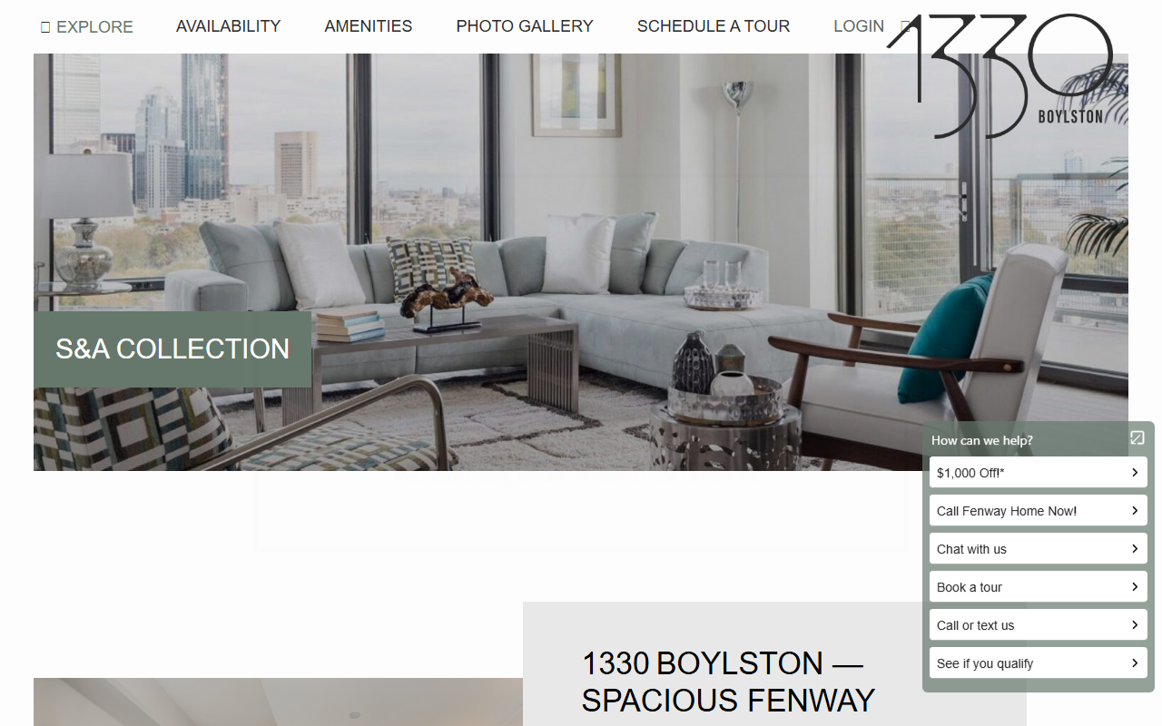 1330apartments.com screenshot