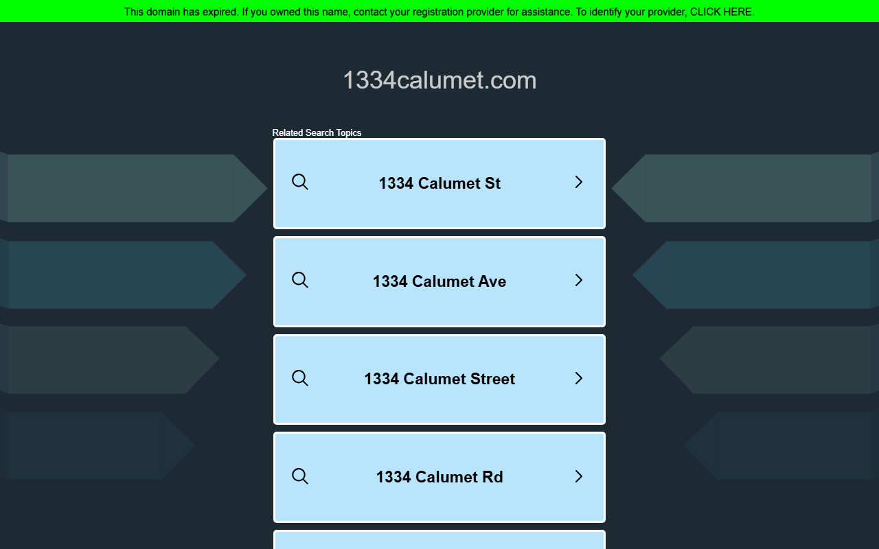 1334calumet.com screenshot