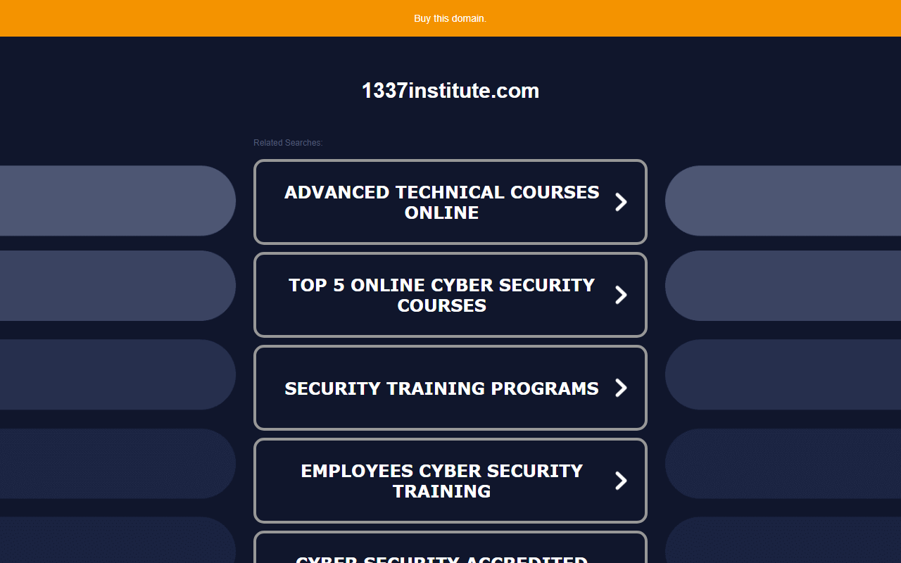 1337institute.com screenshot