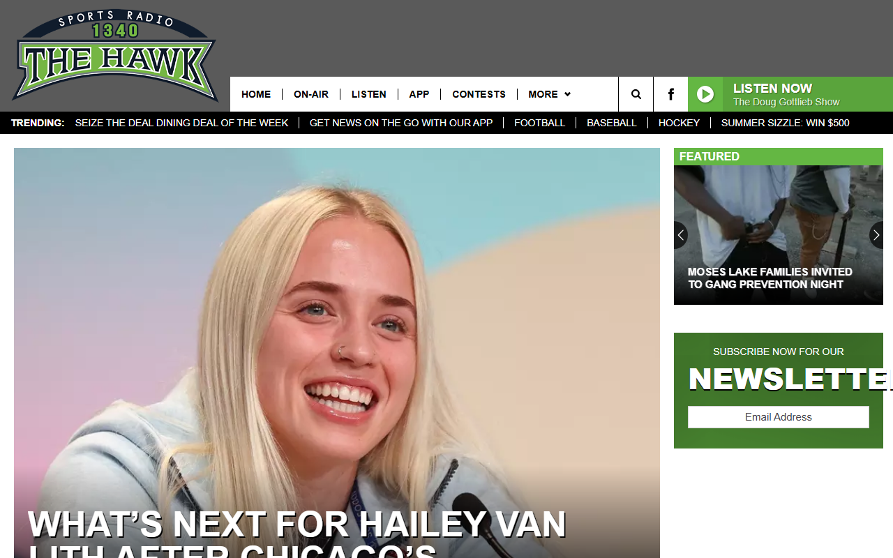 1340thehawk.com screenshot