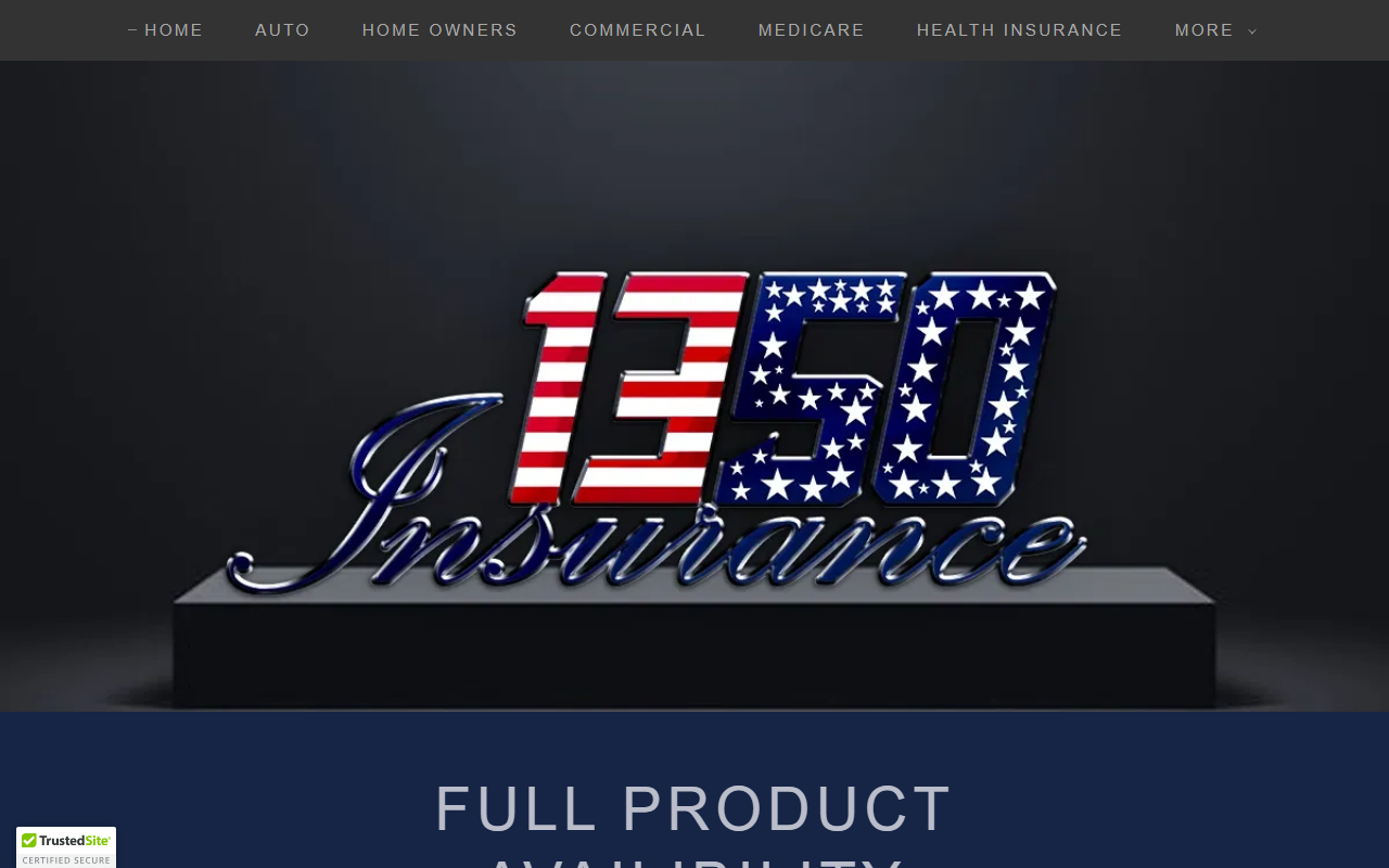 1350insurance.com screenshot