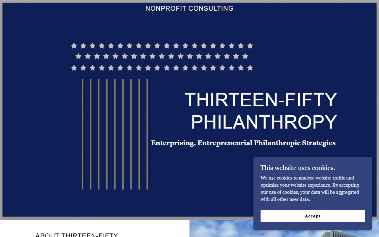 1350philanthropy.com screenshot