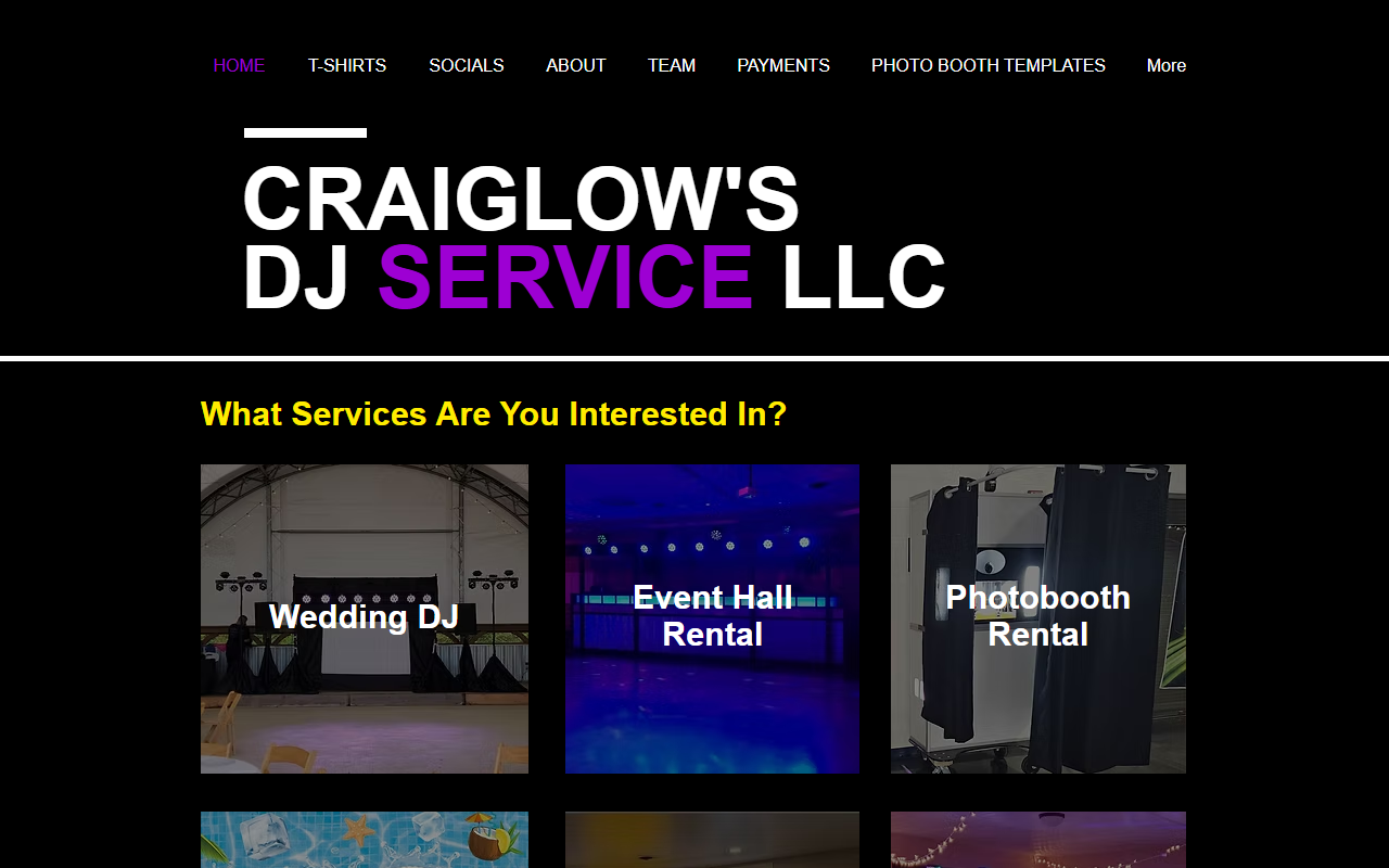 1380eventhall.com screenshot