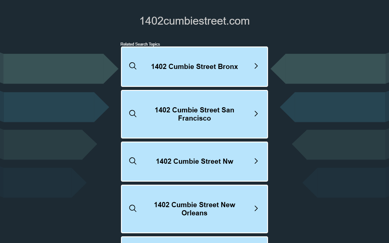 1402cumbiestreet.com screenshot