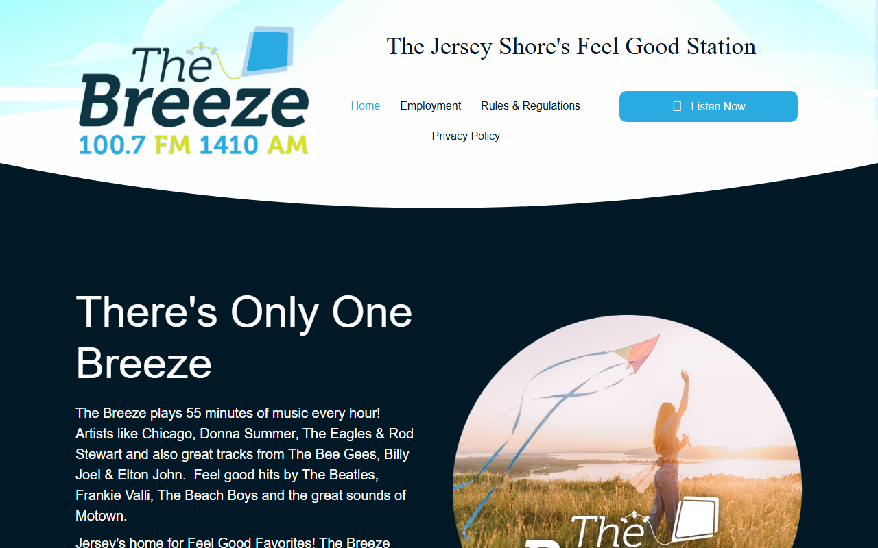 1410thebreeze.com screenshot