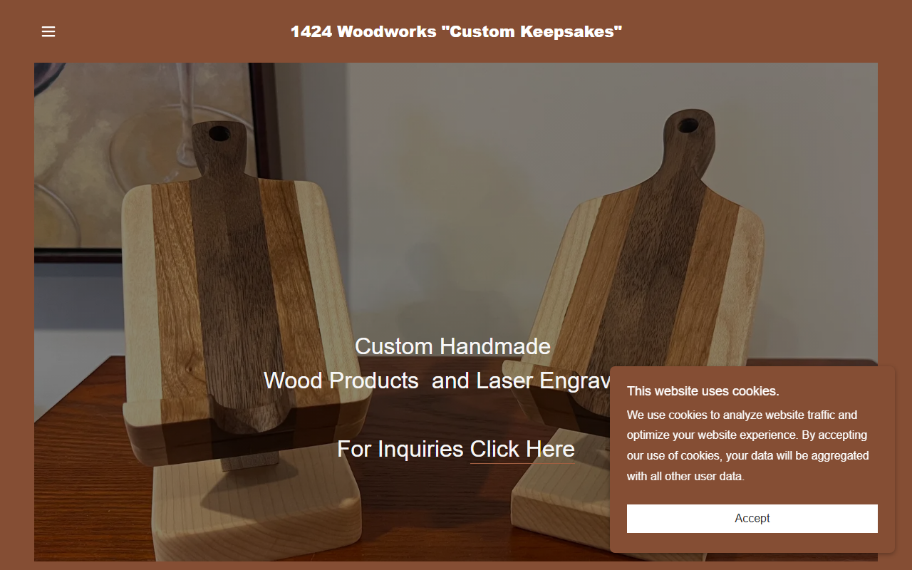 1424woodworks.com screenshot