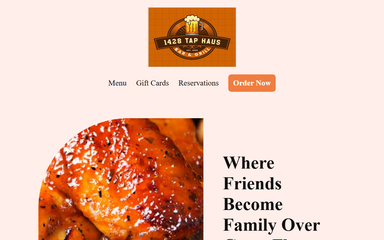 1428taphouse.com screenshot