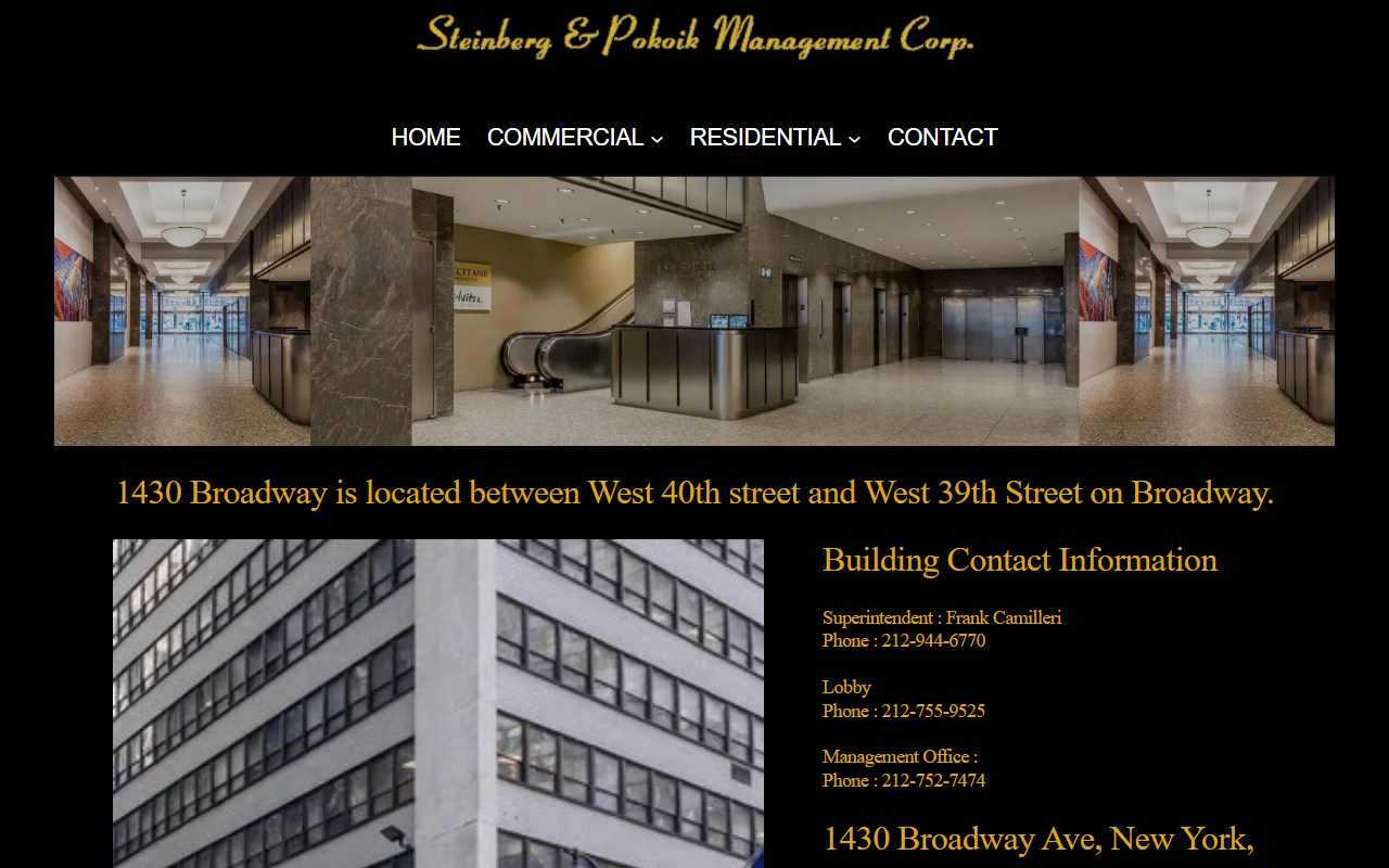 1430broadway.com screenshot