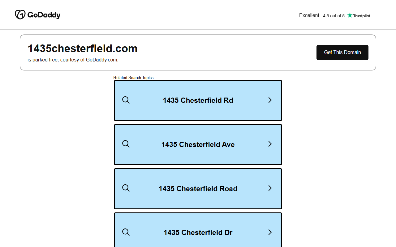 1435chesterfield.com screenshot