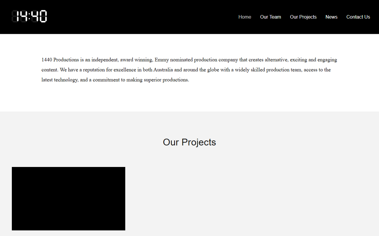 1440productions.com screenshot