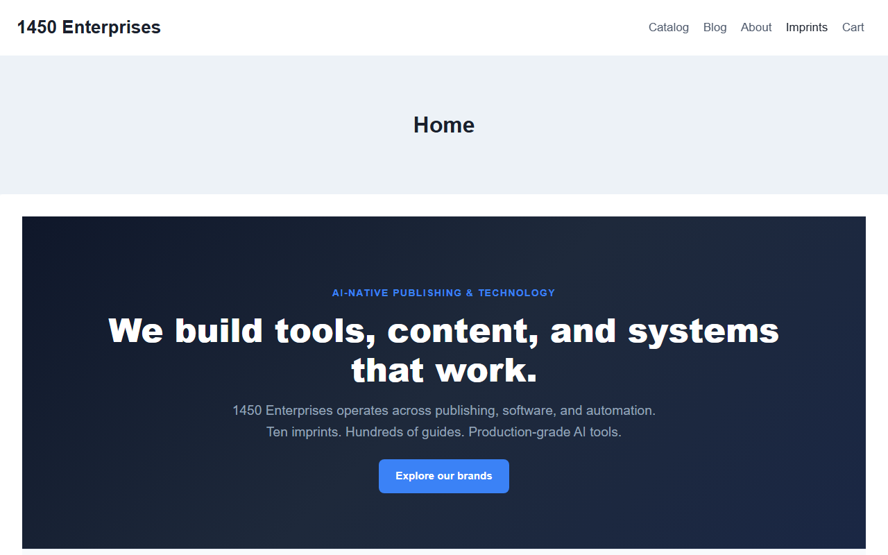 1450enterprises.com screenshot