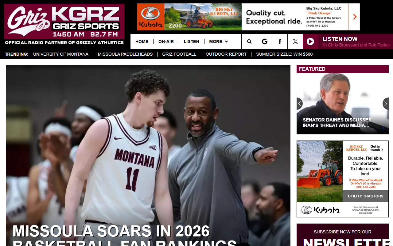 1450grizzsports.com screenshot