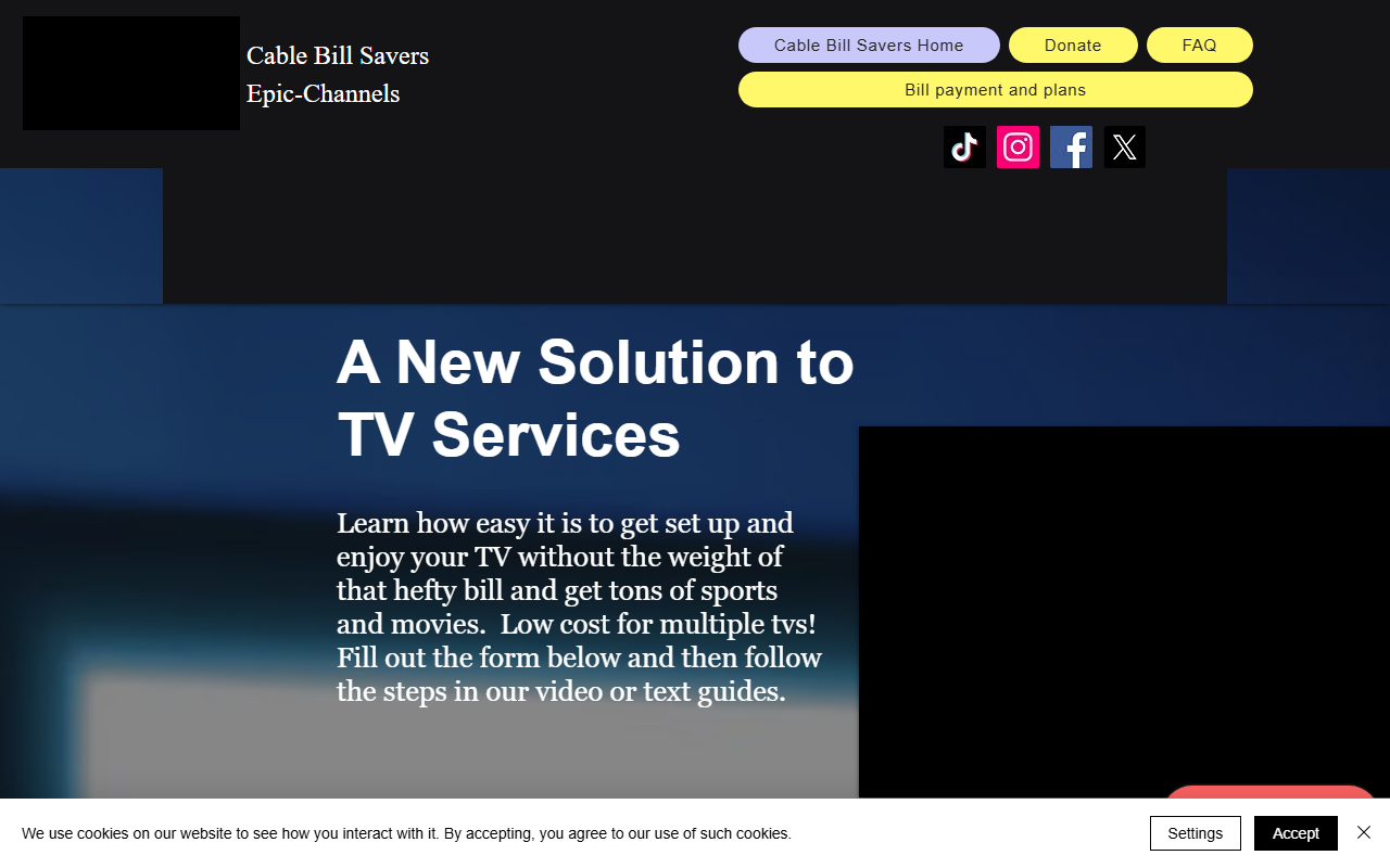 1500channels.com screenshot