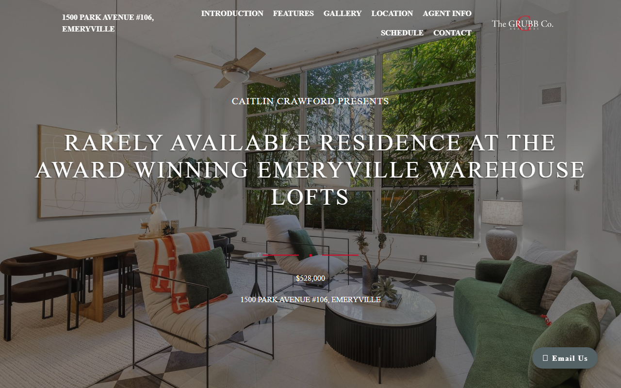 1500parkloft.com screenshot