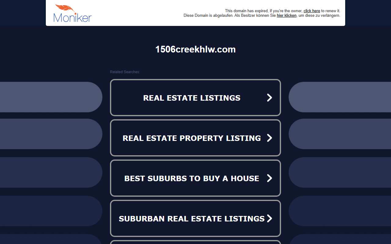 1506creekhlw.com screenshot