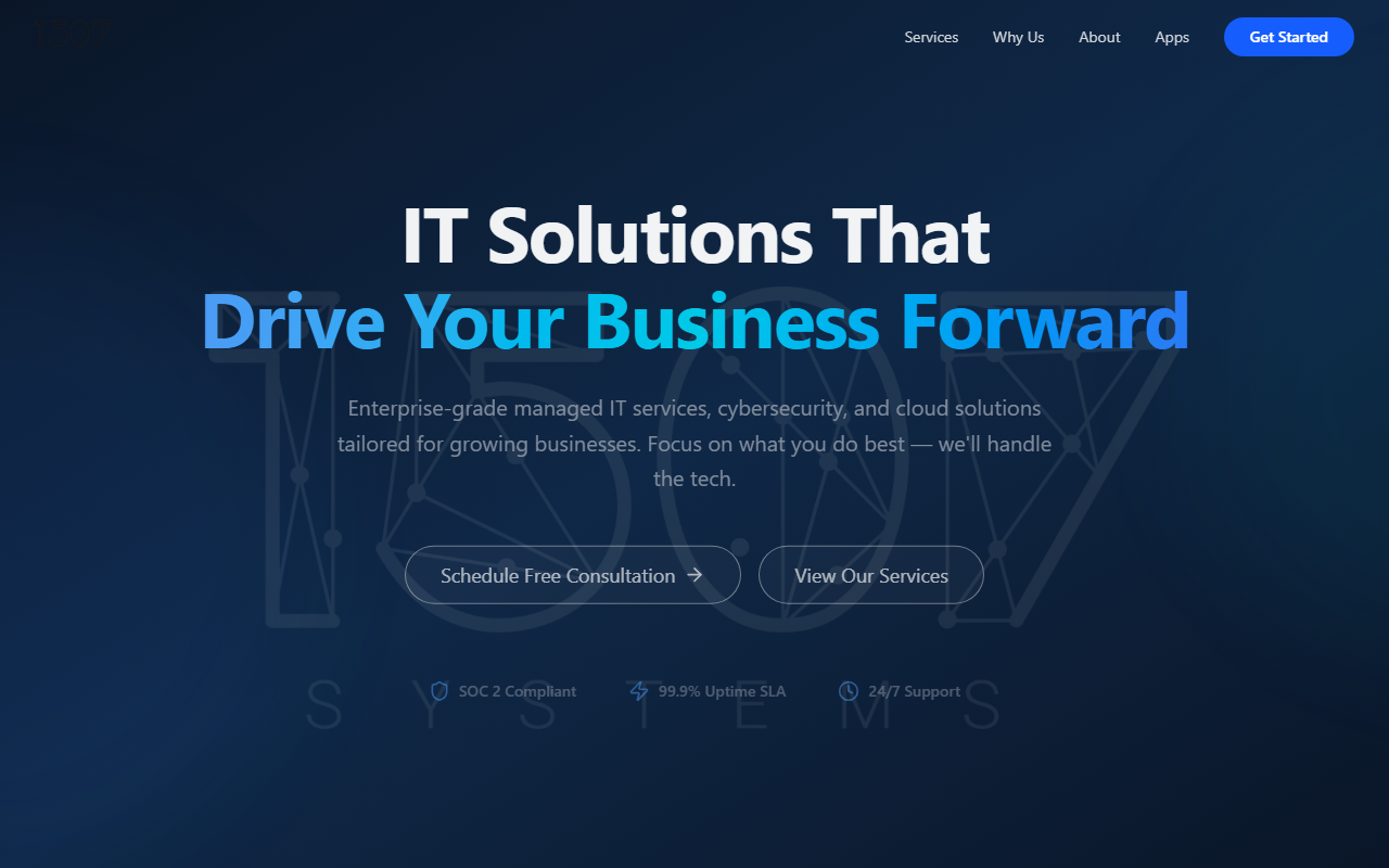 1507systems.com screenshot