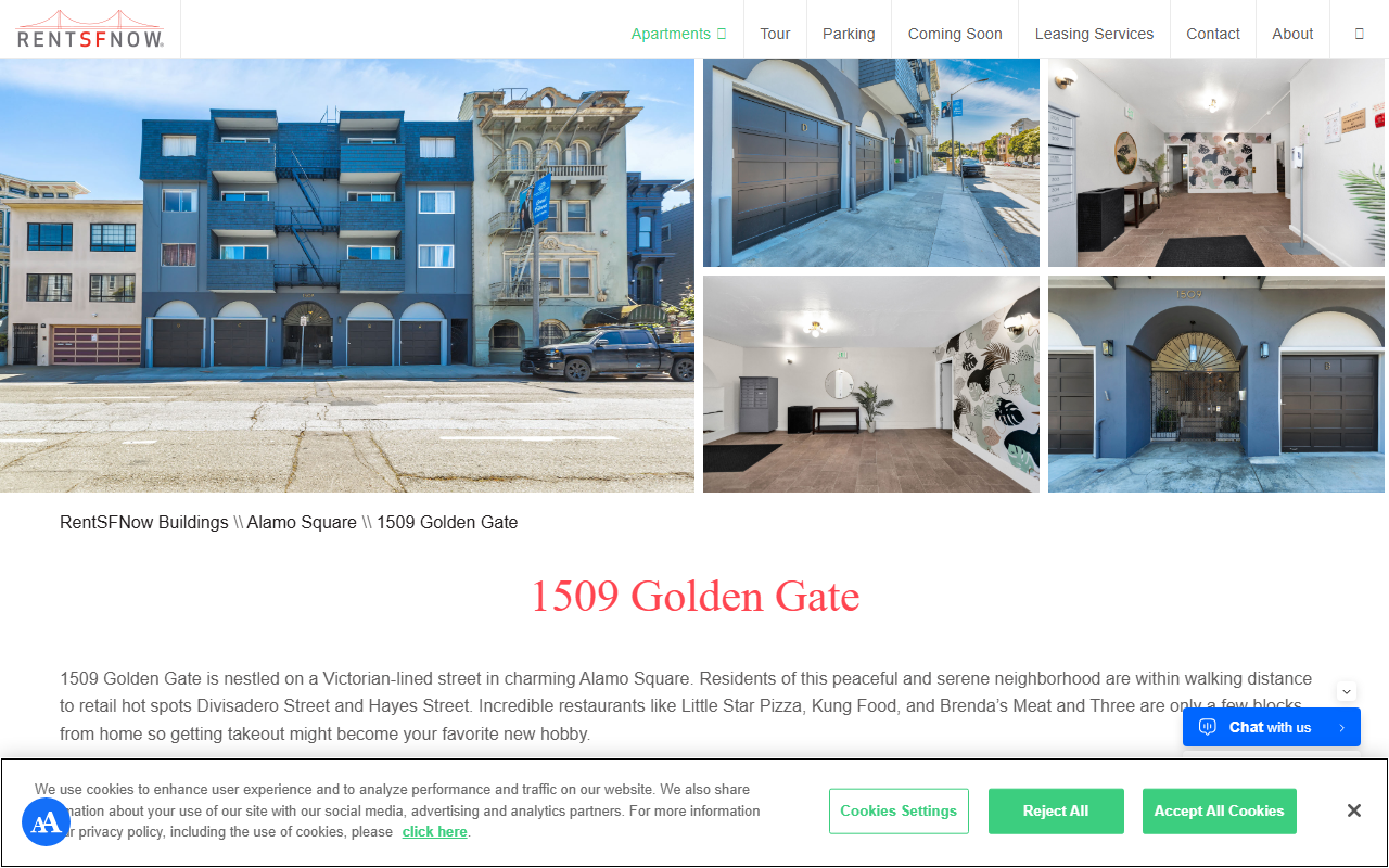 1509goldengate.com screenshot