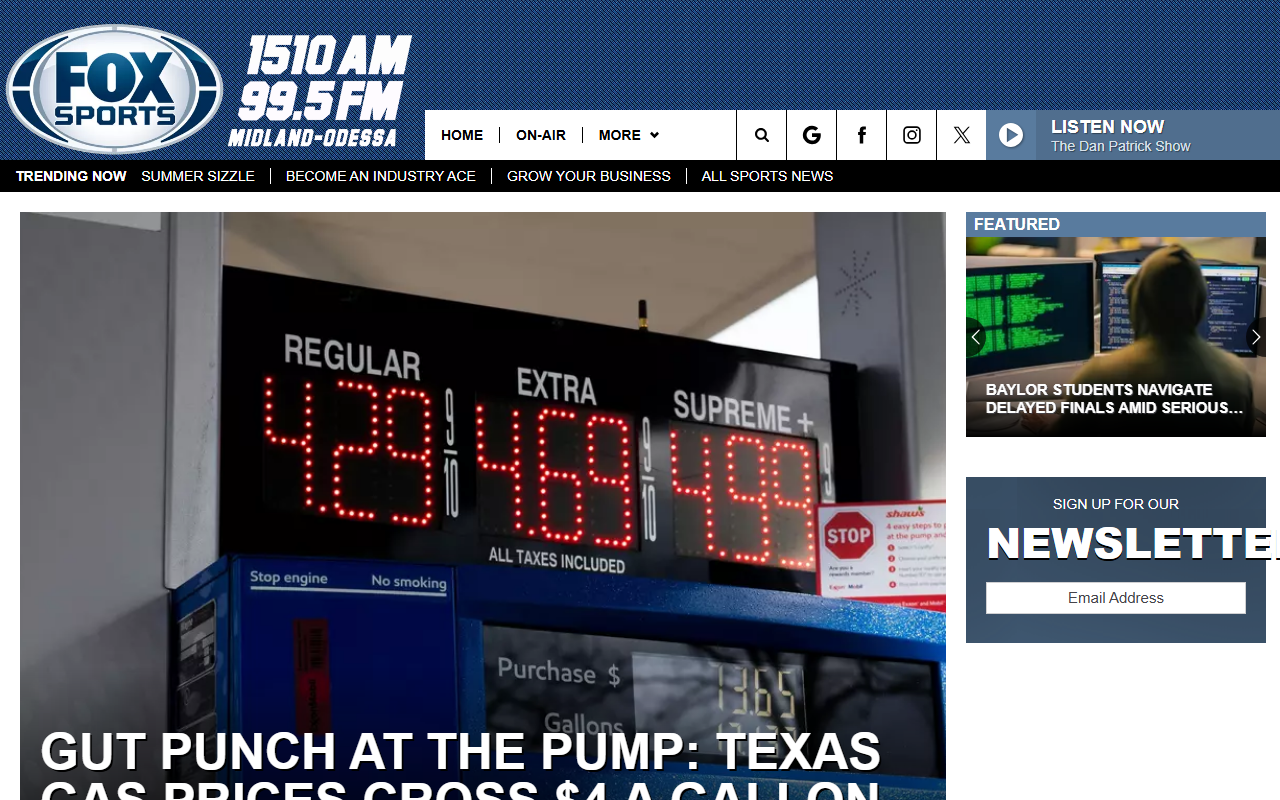 1510foxsports.com screenshot