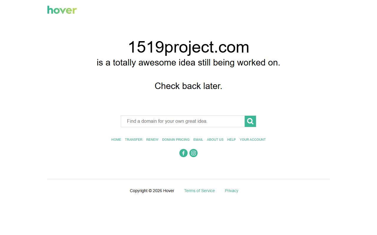 1519project.com screenshot