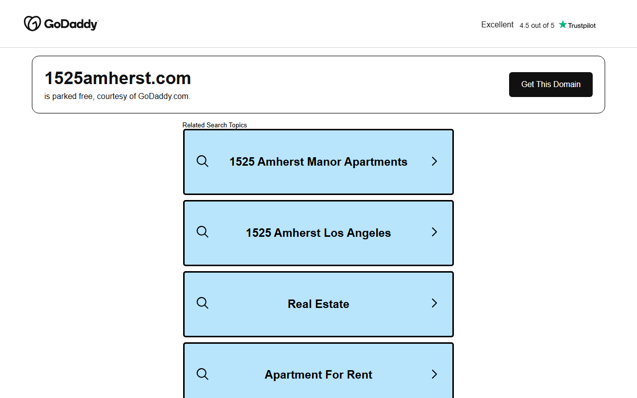 1525amherst.com screenshot