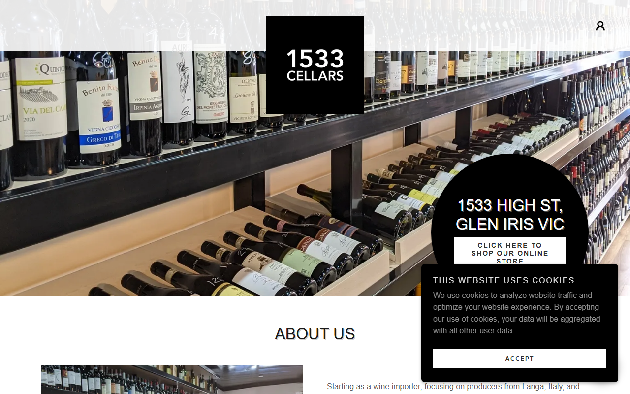 1533cellars.com screenshot