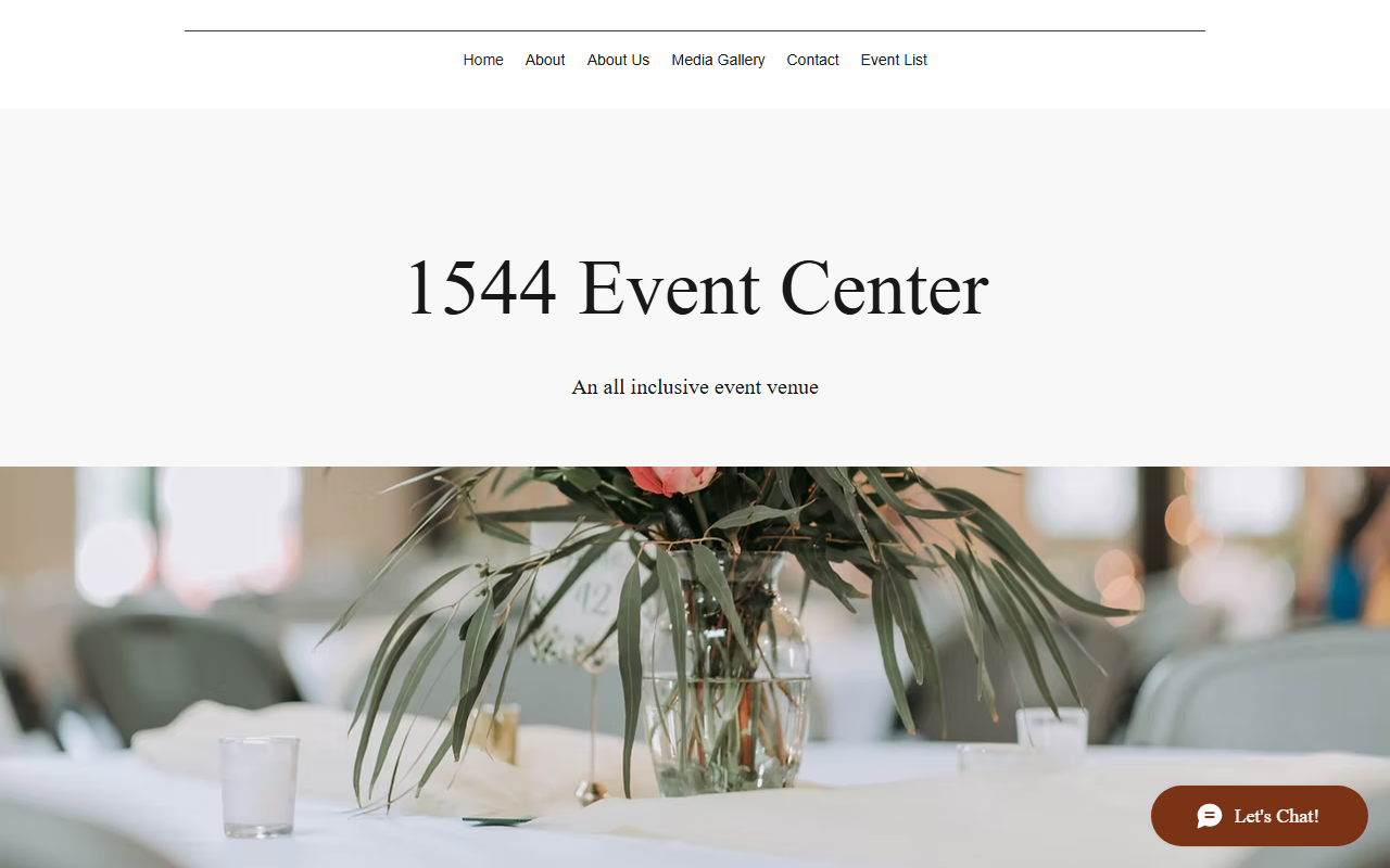 1544eventcenter.com screenshot