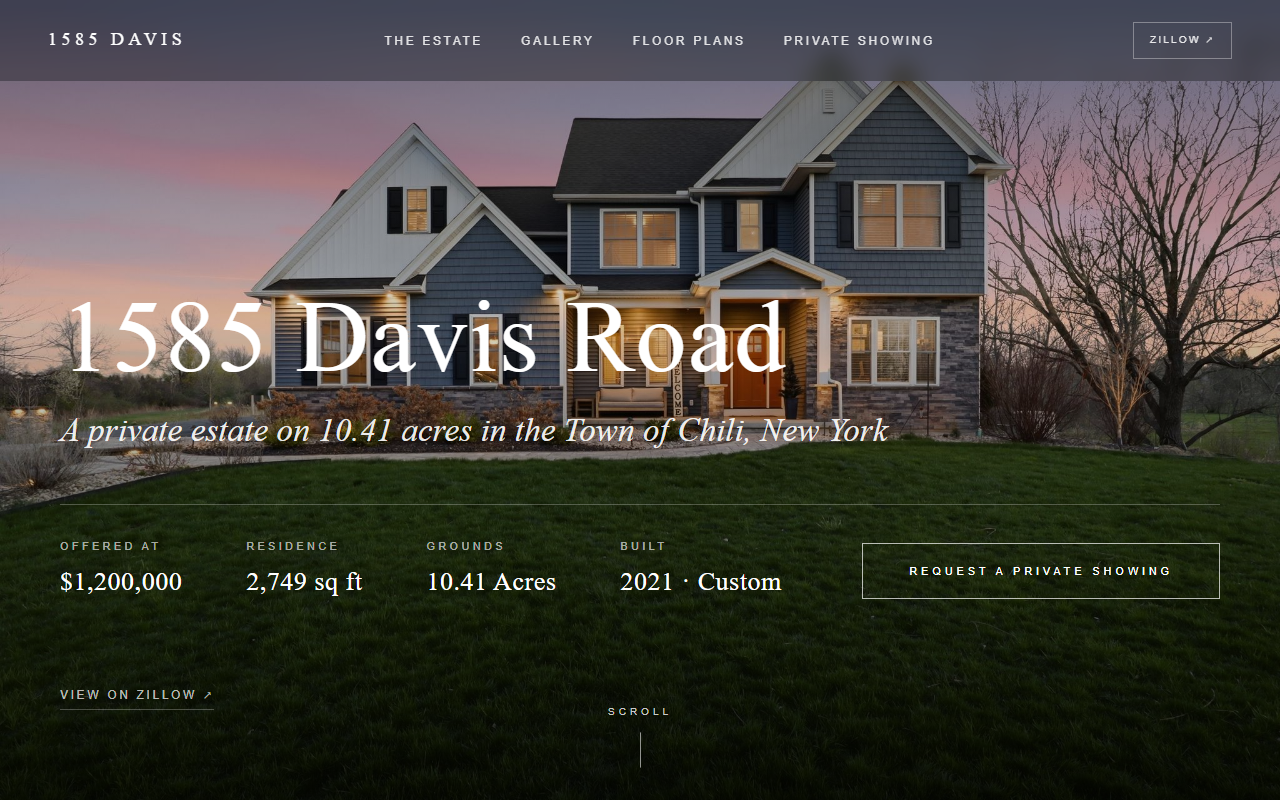 1585davisrd.com screenshot