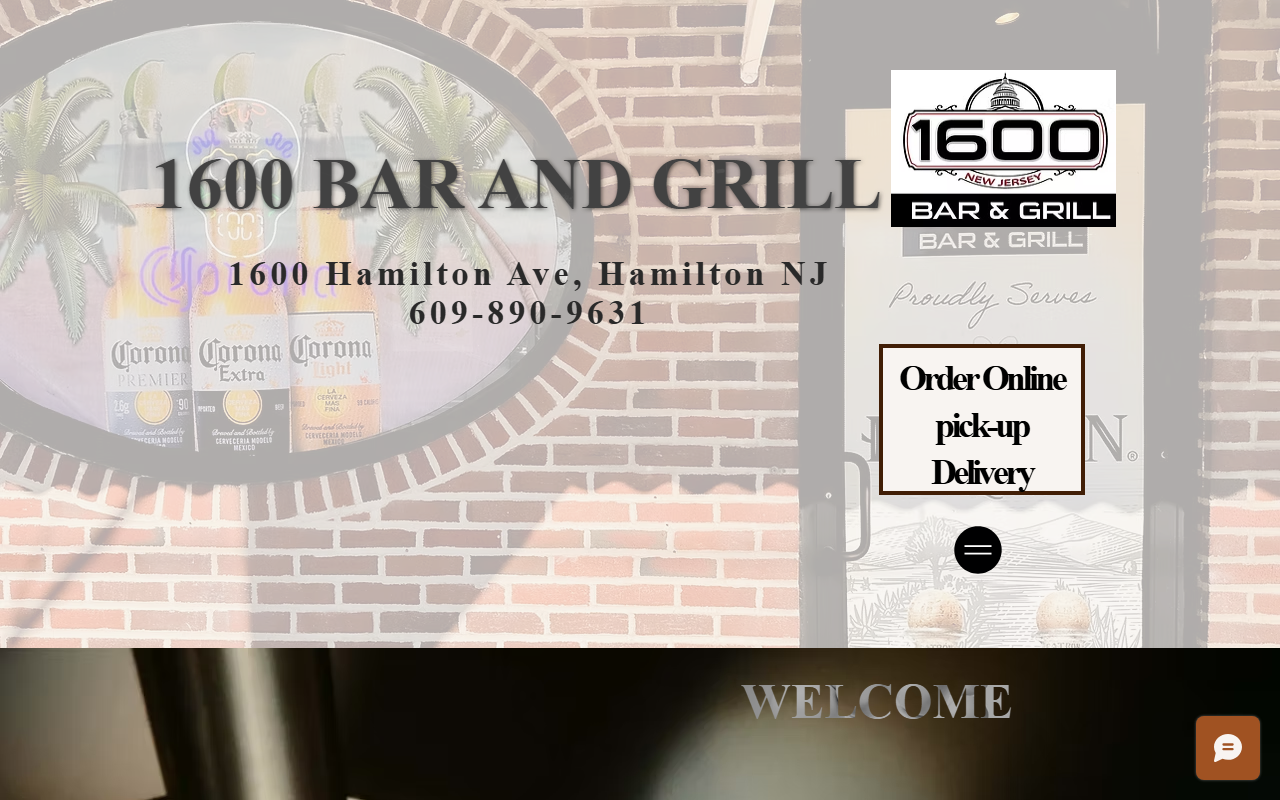 1600barandgrill.com screenshot