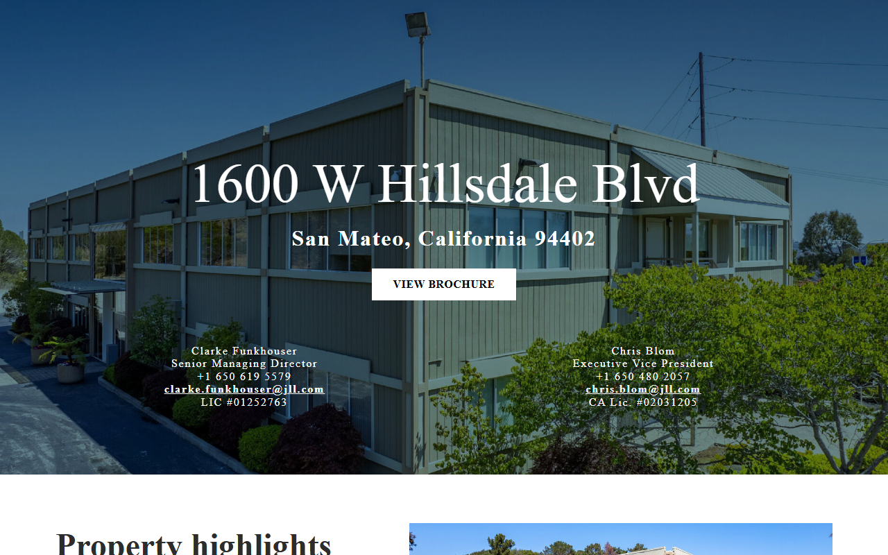 1600hillsdale.com screenshot